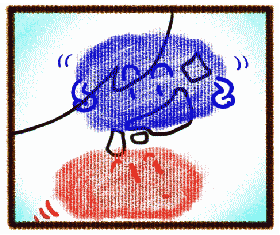 あたたかいくうきとつめたいくうき